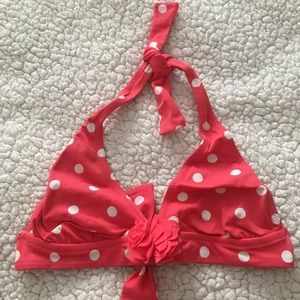 J. Crew Polka Dot Halter Swim Top